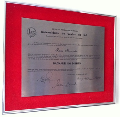 Diploma Dr. Remi Stopassola